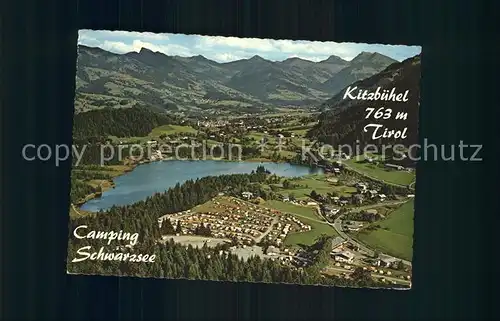Kitzbuehel Tirol Camping Schwarzsee Fliegeraufnahme Kat. Kitzbuehel