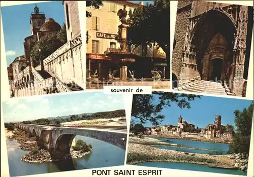 Pont Saint Esprit La Porte d Or de la Provence Les Escaliers St Pierre Le Pont Les Eglises St Pierre et St Saturnin Kat. Pont Saint Esprit