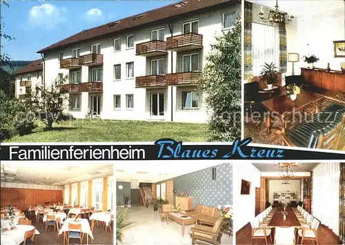 Burbach Familienferienheim des Blauen Kreuzes Speisesaal und Aufenthaltsraum Kat. Burbach