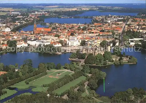 Schwerin Mecklenburg Fliegeraufnahme Kat. Schwerin