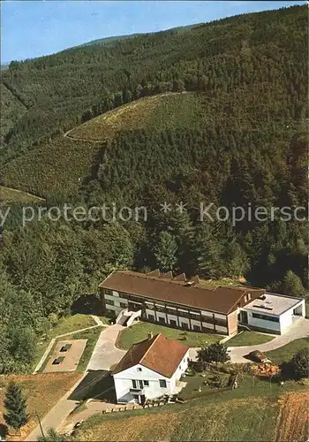 Waldbrunn Odenwald Schullandheim Ludwigsburg Fliegeraufnahme Kat. Waldbrunn