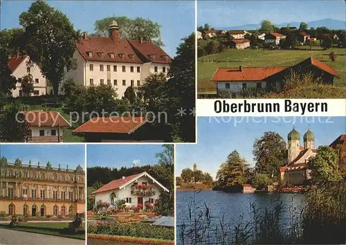 Oberbrunn Pittenhart Familien Erholungsheim Ortsbild Herrenchiemsee Kloster Seeon Kat. Pittenhart