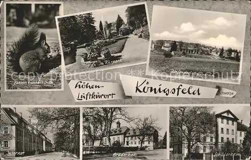 Koenigsfeld Schwarzwald Bruderhaus Kurpark Schuelerheim Kat. Koenigsfeld im Schwarzwald