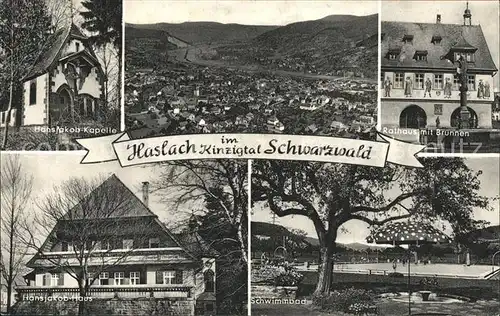 Haslach Kinzigtal Hans Jakob Haus und Kapelle Kat. Haslach Kinzigtal