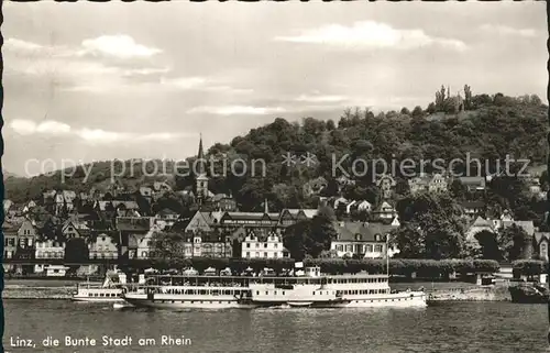 Linz Rhein Rheinpartie Kat. Linz am Rhein