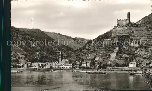 Wellmich mit Burg Maus Kat. Sankt Goarshausen