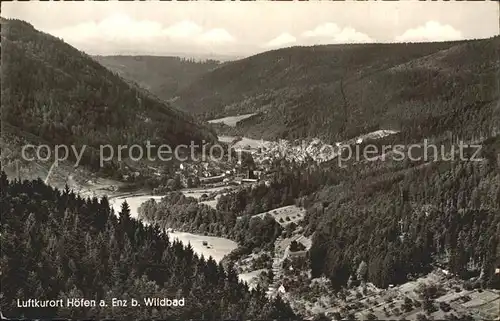 Hoefen Enz bei Wildbad Kat. Hoefen an der Enz