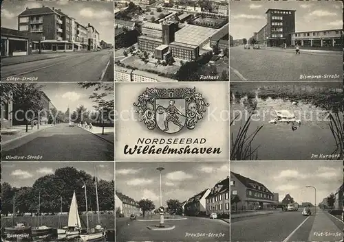 Wilhelmshaven Bismarck Strasse Kurpark Virchow Strasse Preussen Strasse Kat. Wilhelmshaven