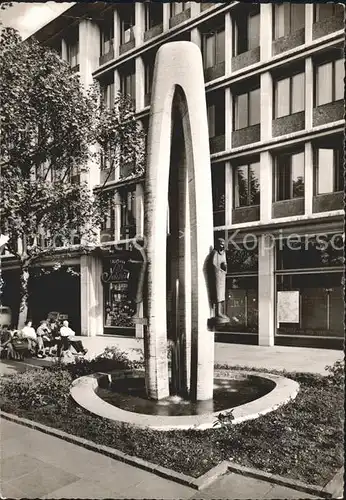 Koeln Rhein Brunnen vor Stadtsparkasse Kat. Koeln