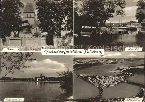 Ratzeburg Inselstadt Fliegeraufnahme Fischeridyll Dom Kat. Ratzeburg