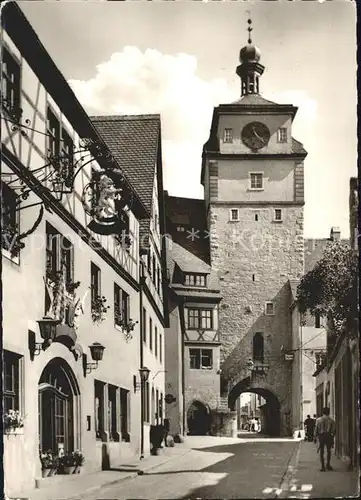 Rothenburg Tauber weisser Turm Kat. Rothenburg ob der Tauber