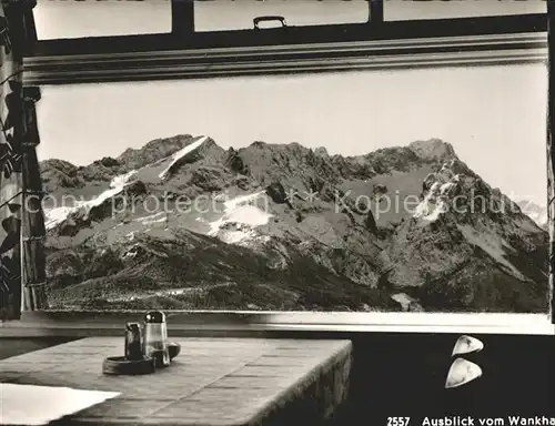 Partenkirchen Ausblick vom Wankhaus Kat. Garmisch Partenkirchen