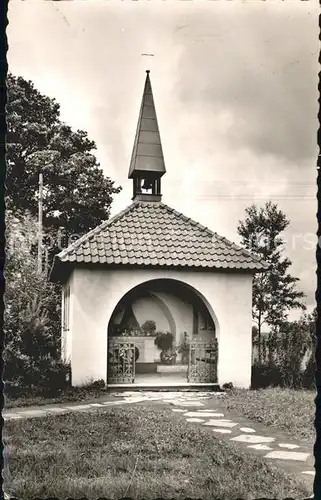 Waltrup Westfalen Kriegergedaechtniskapelle und Madonna der Landstrasse Kat. Altenberge