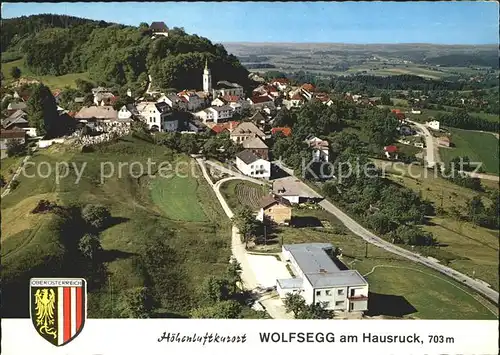 Wolfsegg Hausruck Kneippkuranstalt Kurinstitut Panorama Fliegeraufnahme Kat. Wolfsegg am Hausruck