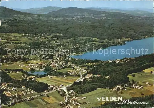 Velden Woerther See Fliegeraufnahme Kat. Velden am Woerther See