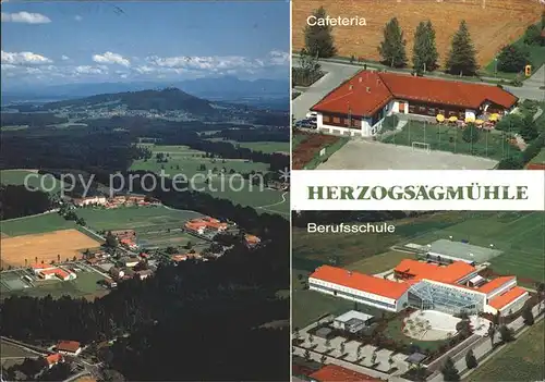 Herzogsaegmuehle Fliegeraufnahme Cafeteria Berufsschule Kat. Peiting