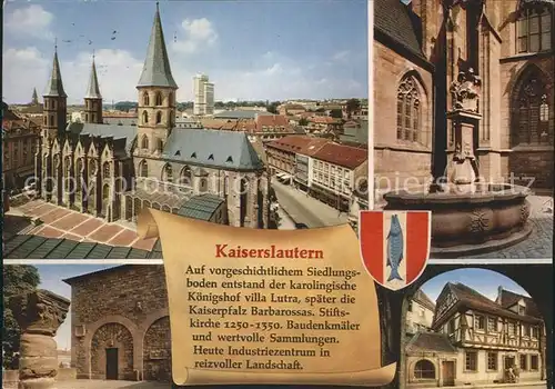 Kaiserslautern Stiftskirche Teilansichten Kat. Kaiserslautern