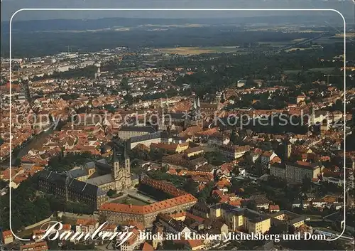 Bamberg Kloster Michelsberg und Dom Fliegeraufnahme Kat. Bamberg