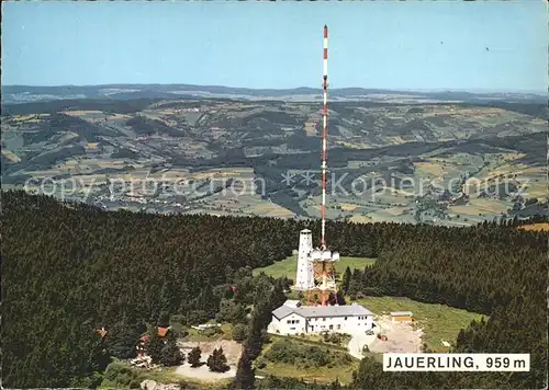 Jauerling Aussichtsturm mit Blick ins Donautal Fliegeraufnahme Kat. Maria Laach am Jauerling