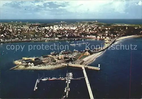 Camaret sur Mer Le port et le Sillon Vue aerienne Kat. Camaret sur Mer