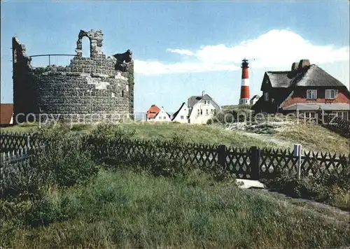 Hoernum Sylt Nordseebad Ruine Leuchtturm Kat. Hoernum (Sylt)
