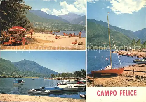 Tenero Campo Felice Lago Maggiore Strandpartien Kat. Tenero