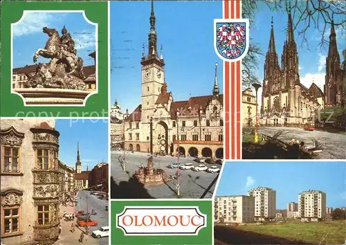 Olomouc Caesarova kasna Radnice Svatovaclyvsky dom Sidliste treti petiletky Kat. Olomouc