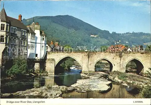 Llangollen Bridge over River Dee Kat. Denbighshire