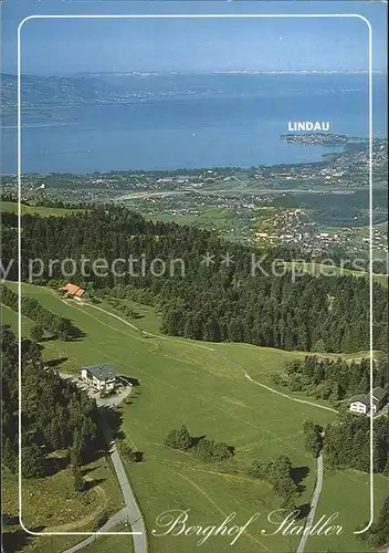 Lindau Bodensee Fliegeraufnahme Berghof Stadler Moeggers Kat. Lindau (Bodensee)