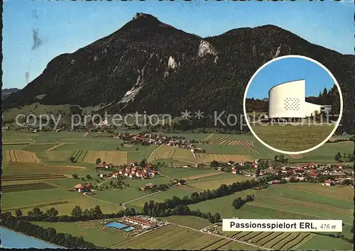 Erl Tirol Passionsspielhaus Totalansicht Fliegeraufnahme Kat. Erl