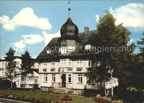 Hahnenklee Bockswiese Harz Das Rathaus Kat. Goslar
