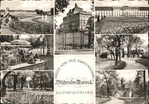 Ludwigsburg Schloss Tor Terrasse Gartenschau Bluehendes Barock Teilansichten Kat. Ludwigsburg