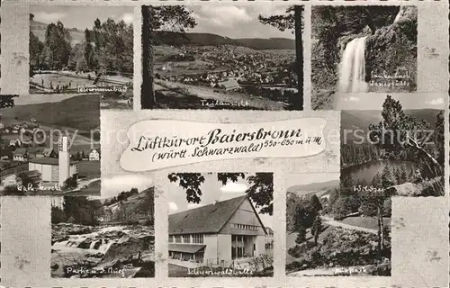 Baiersbronn Schwarzwald Teilansicht Schwarzwaldhalle Katholische Kirche Kat. Baiersbronn