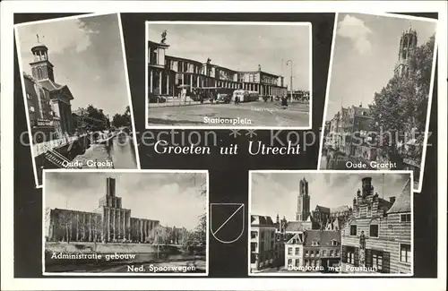 Utrecht Oude Gracht Stationsplein Kat. Utrecht