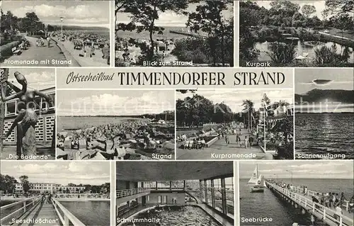 Timmendorfer Strand Kurpark Kurpromenade Seeschloesschen Kat. Timmendorfer Strand