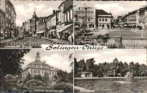 Solingen Keldersplatz Duesseldorfer Strasse Schloss Hackhausen Kat. Solingen