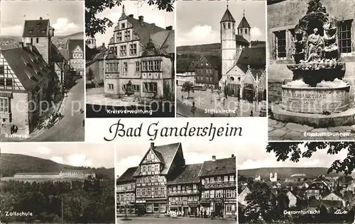 Bad Gandersheim Stiftskirche Kreisverwaltung Zollschule Kat. Bad Gandersheim