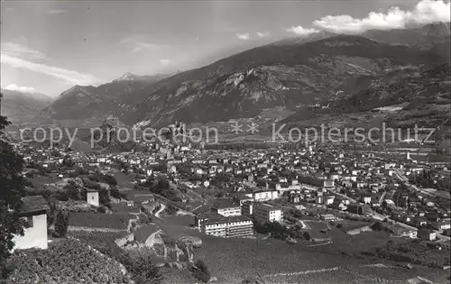 Sion VS Vue generale cote ouest Kat. Sion