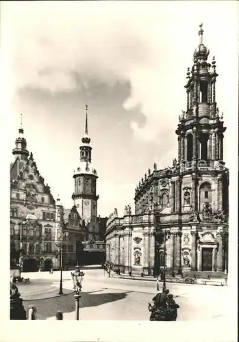 Dresden Katholische Hofkirche Kat. Dresden Elbe