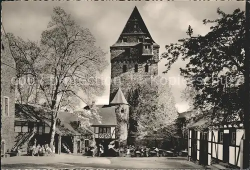 Altena Lenne Burg Altena Burghof nach Sueden Kat. Altena