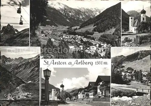 St Anton Arlberg Gondelbahn Kirche Kat. St. Anton am Arlberg