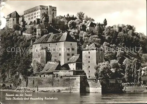 Passau Veste Oberhaus Wasserburg Niederhaus Kat. Passau