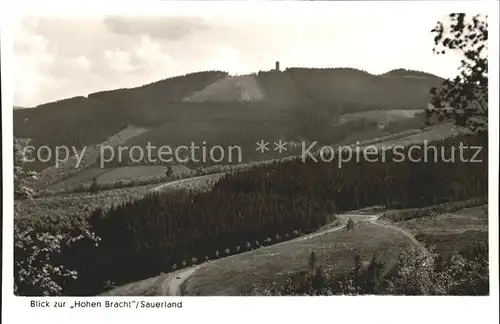 Lennestadt Blick zur Hohen Bracht Kat. Lennestadt