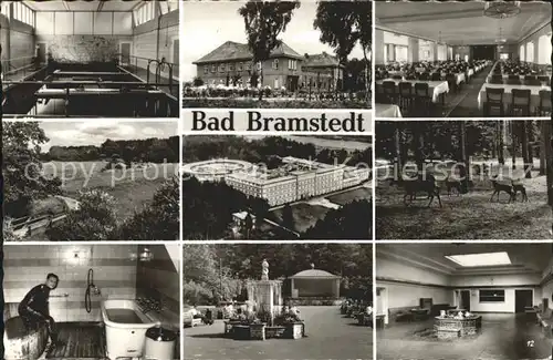 Bad Bramstedt Hallenbad Park Moorbad Kurhaus Pavillon Speisesaal Wildgehege Trinkhalle Kat. Bad Bramstedt