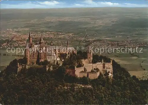 Hechingen Burg Hohenzollern Fliegeraufnahme Kat. Hechingen