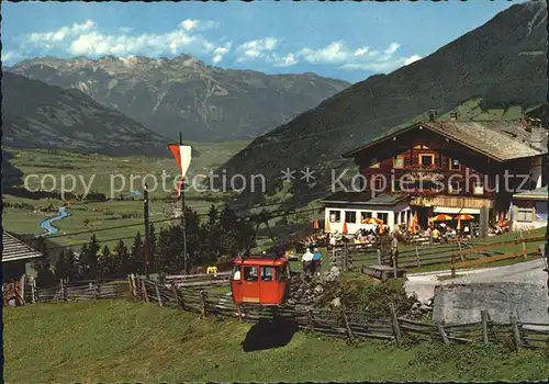 Zell Ziller Tirol Gasthof Grindlalm Enzian Sepp Seilbahn Kat. Zell am Ziller