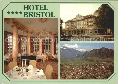 Bad Ragaz Hotel Bristol Restaurant Le Miroir Totalansicht Kat. Bad Ragaz