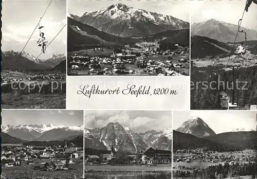 Seefeld Tirol Totalansichten Panorama Sessellift Kat. Seefeld in Tirol