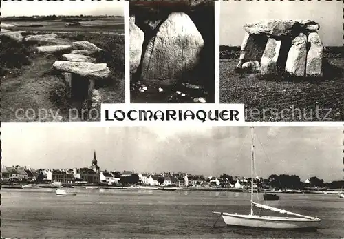 Locmariaquer Vue generale et monuments megalithiques  Kat. Locmariaquer