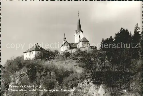 Maria Saal Kaernten Kaiserpfalz Karnburg Kat. Maria Saal